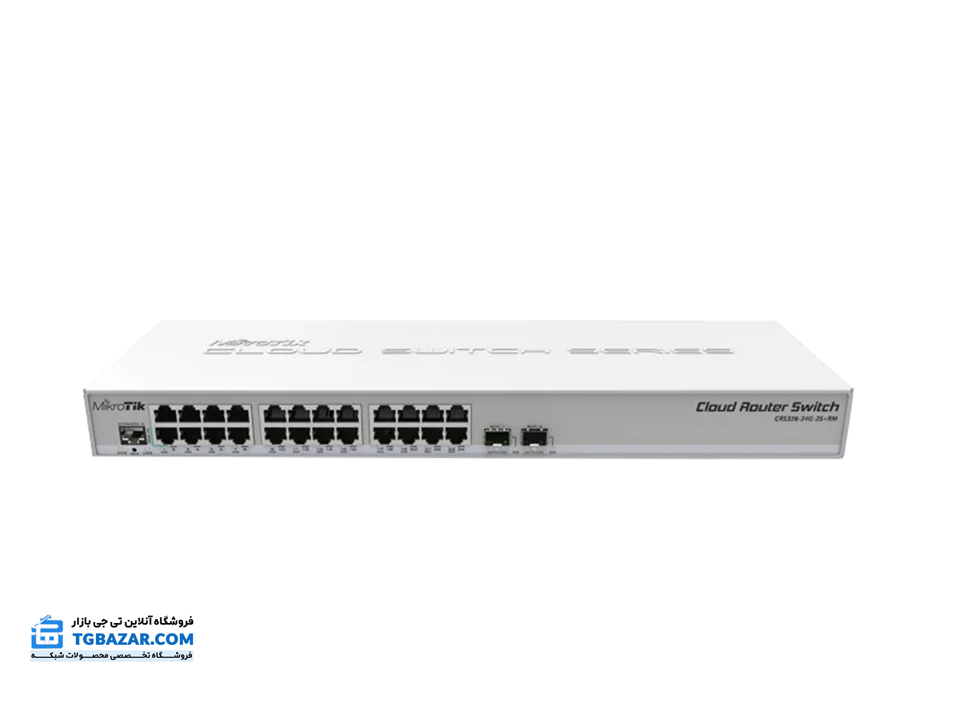 سوییچ 24 پورت میتروتیک CRS326-24G-2S+RM