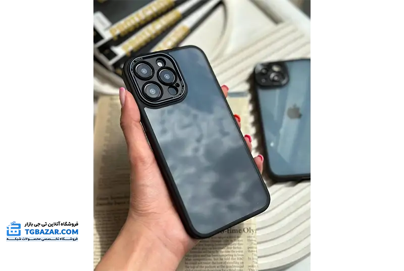 قاب گوشی آیفون Focus Pixel ضد ضربه رنگ مشکی
